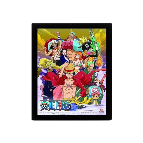 One Piece - Straw Hat Crew Victory - 26x20 3D Rahmenbild-ART967