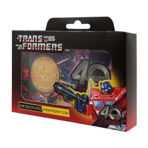 Transformers 40th Anniversary 24k Gold Plated Coin-HAS-TRA21