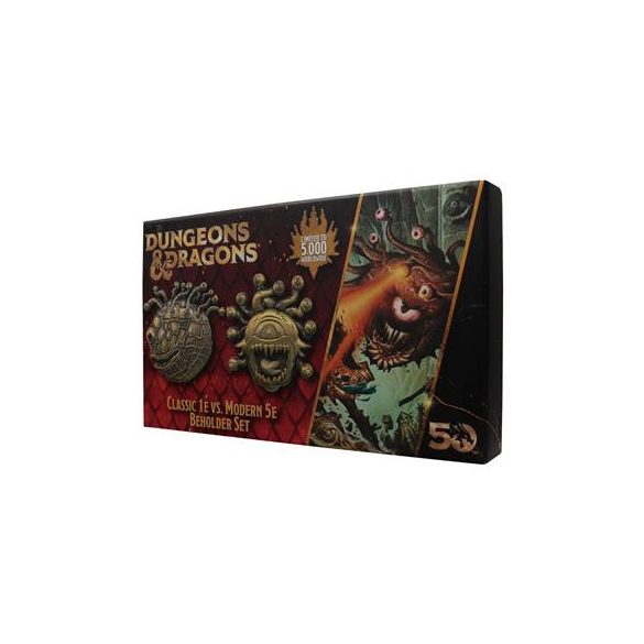 Dungeons & Dragons 50th Anniversary Beholder Twin Medallion Set-HAS-DUN53