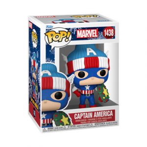 Funko POP! Marvel: Holiday S4 – Capt. America with wreath shield-FK80032