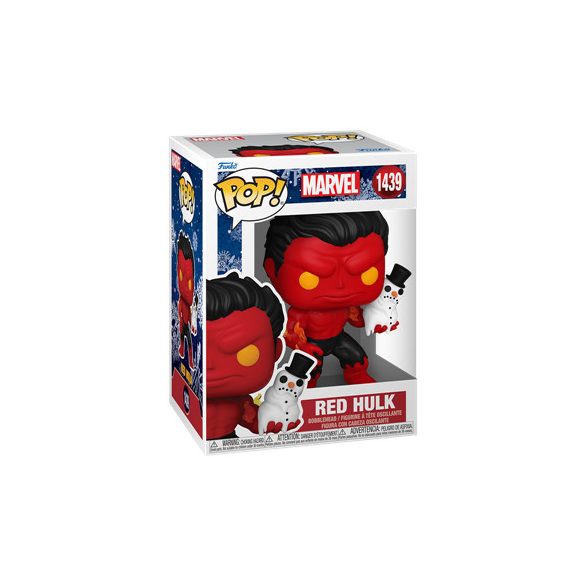 Funko POP! Marvel: Holiday S4 – Red Hulk with snowman-FK80034