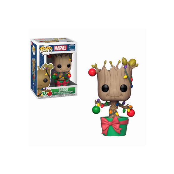 Funko POP! Marvel: Holiday - Groot w/ Lights & Ornaments-FK33982