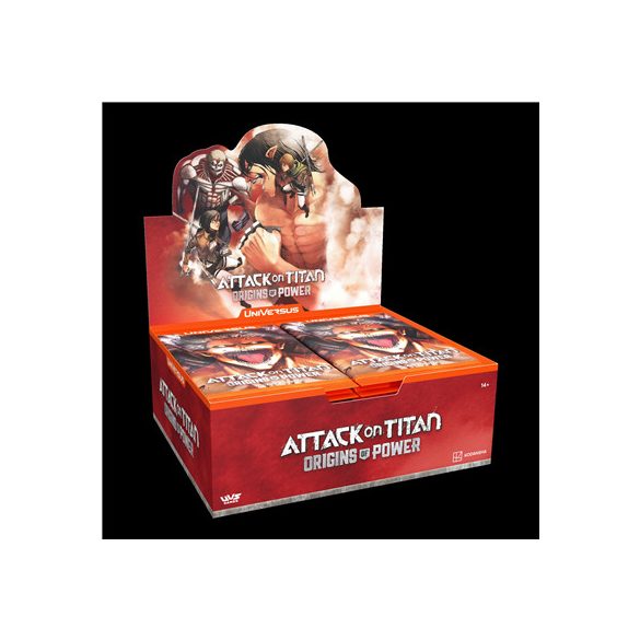 Universus CCG: Attack on Titan Origins of Power Booster Display (24 packs) - EN-UVSAOT02-BD