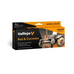 Vallejo - Model Color / Effects / 8 colors set - Rust & Corrossion by Chema Cabrero 18 ml-70262