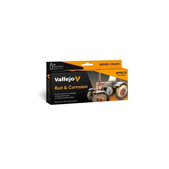 Vallejo - Model Color / Effects / 8 colors set - Rust & Corrossion by Chema Cabrero 18 ml-70262