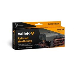 Vallejo - Model Color / Effects / 8 colors set - Railroad Weathering by Chema Cabrero 18 ml-70264