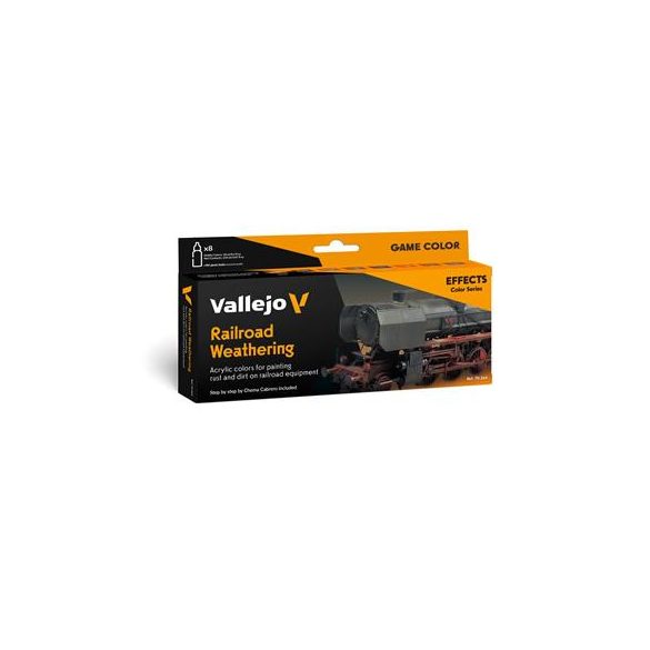 Vallejo - Model Color / Effects / 8 colors set - Railroad Weathering by Chema Cabrero 18 ml-70264