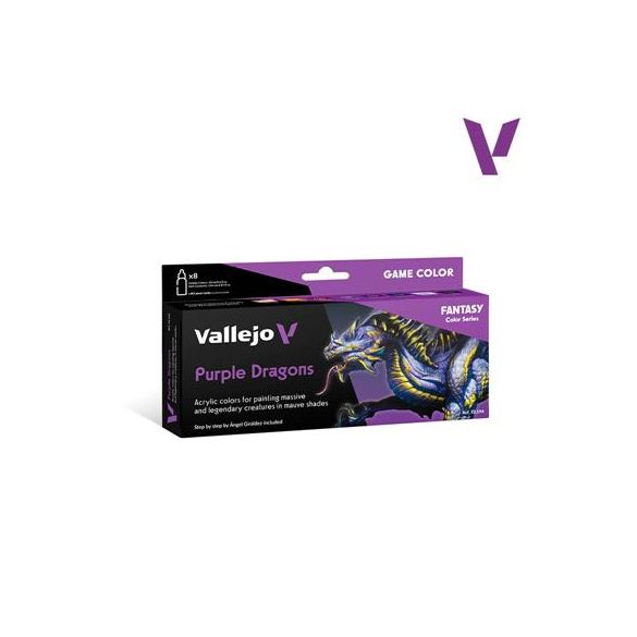 Vallejo - Game Color  / 8 colors set - Purple Dragons 18 ml-72194