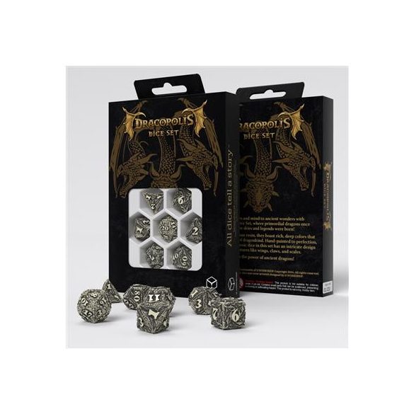 Q Workshop Dracopolis Dice Set - The Scandinavian Blackfang-SDCP01