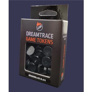 DreamTrace Gaming Tokens: Dragonglass Black-DTTK14