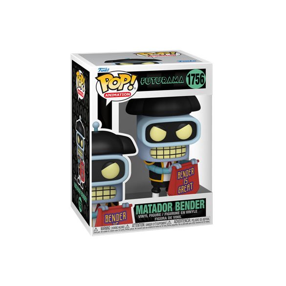 Funko POP! TV: Futurama S4 - Bender  (Matador)-FK80080