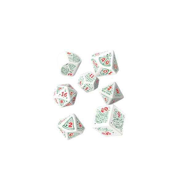 Pizza Dice Set: Pepperoni (7)-RPIZ02