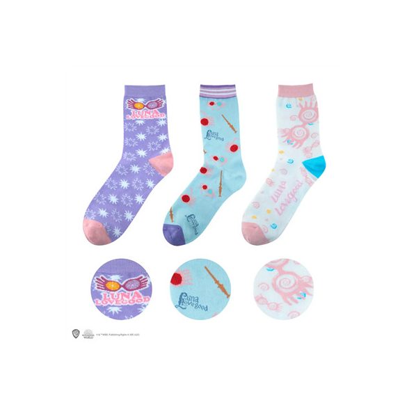 Harry Potter - Luna Lovegood - Set of 3 Socks-CR1601