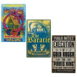 One Piece Set of 3 Tin Signs-NFX-OP05