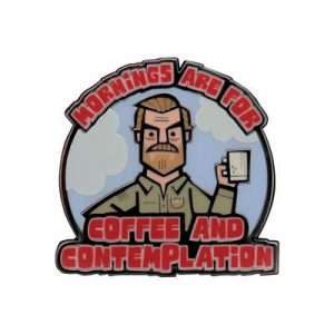 Stranger Things Hopper Pin Badge-NFX-ST12