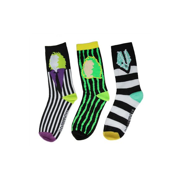 Beetlejuice - Set of 3 Socks-CR1640