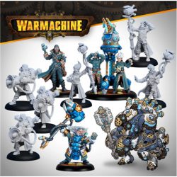 Warmachine: Cygnar Storm Forge Command Cadre - EN-SFIK-CGN280