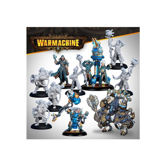 Warmachine: Cygnar Storm Forge Command Cadre - EN-SFIK-CGN280