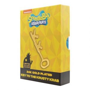 SpongeBob SquarePants 24k Gold Plated Replica Krusty Krab Key-V-SB18