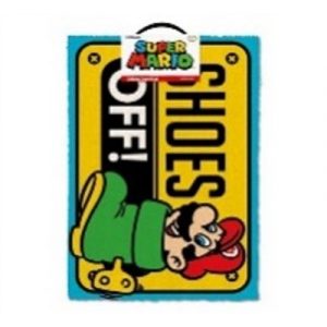 Super Mario (Shoes Off Colour) Door Mat-GP85125