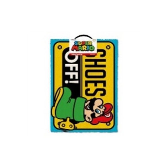 Super Mario (Shoes Off Colour) Door Mat-GP85125