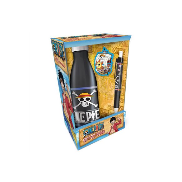 One Piece (Straw Hat Crew Skull Emblems) Gift Set (Bottle, Magnet & Pen)-GP86598