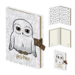 Harry Potter (Hedwig) A5 Lockable Notebook (Plush)-SR74004