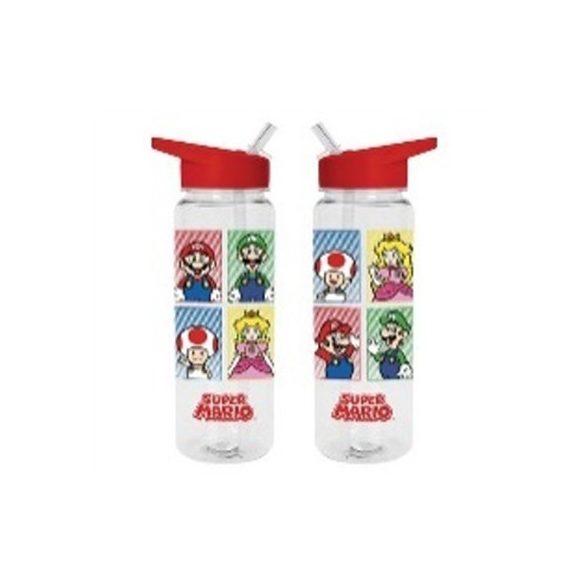 Super Mario (4 Colour) Plastic Drinks Bottle-PDB27780