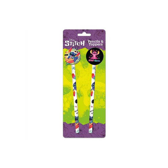 Lilo And Stitch Pencils (Acid Pops) Pencils And Toppers 2Pk-SR74408