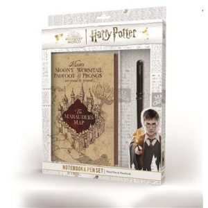 Harry Potter Premium Notebook And Wand Pen Set-SR74636