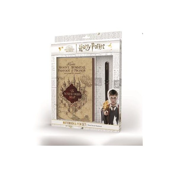 Harry Potter Premium Notebook And Wand Pen Set-SR74636