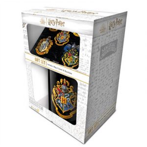 Harry Potter (Colourful Crest) Gift Set (Mug, Coaster & Keychain)-GP86732