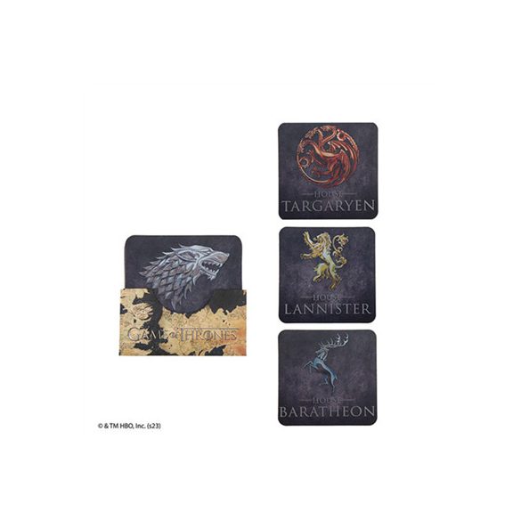 Game of Thrones - Houses of Westeros - Set of 4 Coasters-CR4160