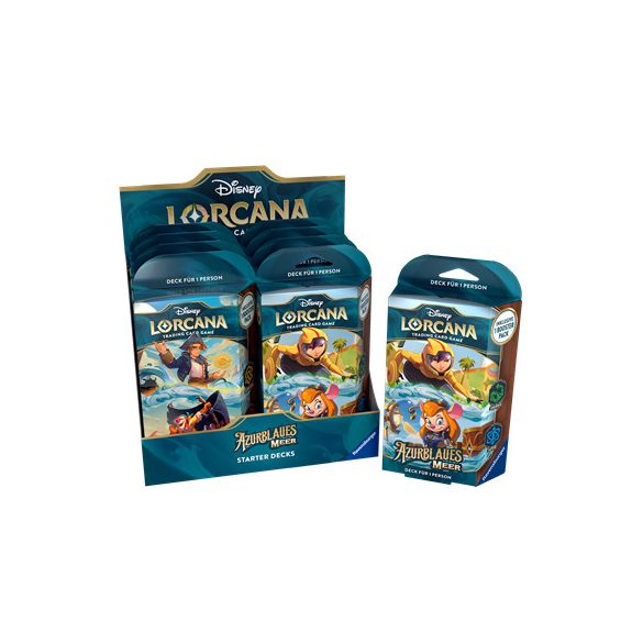 Disney Lorcana: Azurblaues Meer - Starter Deck Display (8 pcs) - DE-11098460