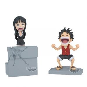 ONE PIECE WORLD COLLECTABLE FIGURE LOG STORIES-MONKEY.D.LUFFY & NICO ROBIN--BP28829P