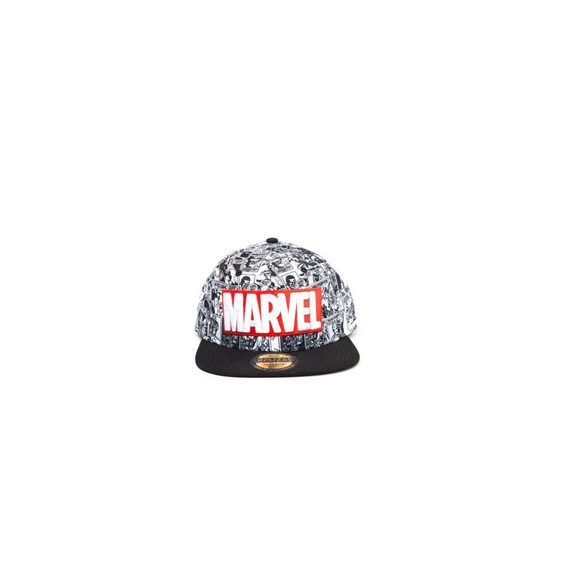 Marvel - Classic Red and White Logo - Snapback Cap-SB097528MAR