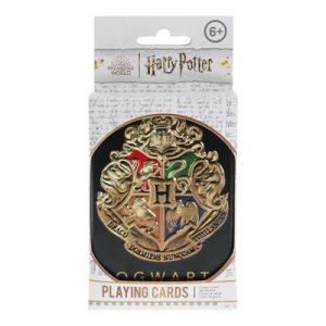 Harry Potter Hogwarts Playing Cards in a Tin Black-PP11186HPV2