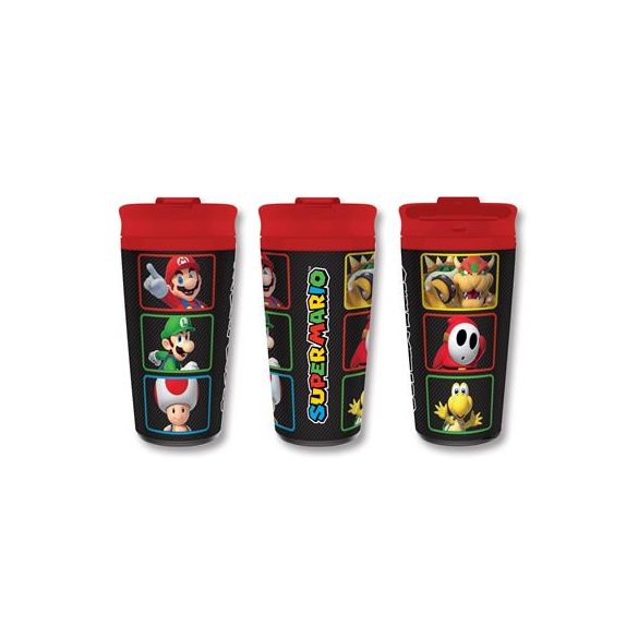 Super Mario (Colour Blocks) Metal Travel Mug-MTM28104