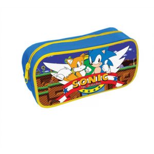 Sonic The Hedgehog (Retro Green Hill Zone) Rectangle Pencil Case-SR74298