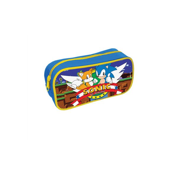 Sonic The Hedgehog (Retro Green Hill Zone) Rectangle Pencil Case-SR74298