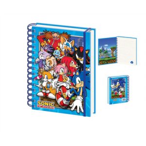 Sonic The Hedgehog (Green Hill Zone Gang) A5 Wiro Notebook-SR74295