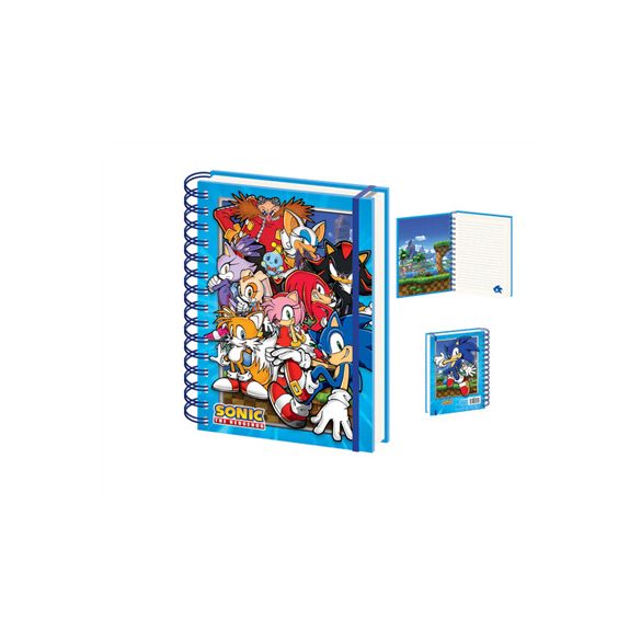 Sonic The Hedgehog (Green Hill Zone Gang) A5 Wiro Notebook-SR74295