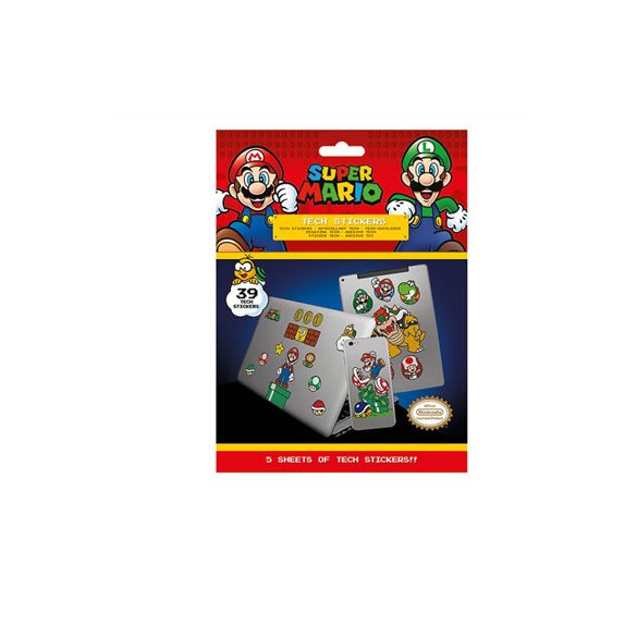 Super Mario (Mushroom Kingdom) Tech Stickers-TS7405