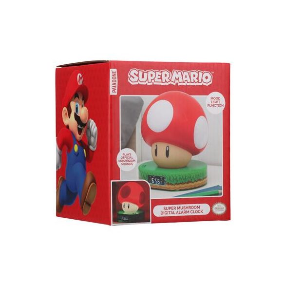 Super Mario Super Mushroom Digital Alarm Clock-PP10064NNV2