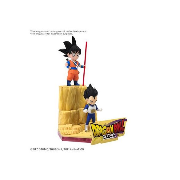 DRAGON BALL DAIMA MODEL KIT SON GOKU (MINI) & VEGETA (MINI)-MK68386