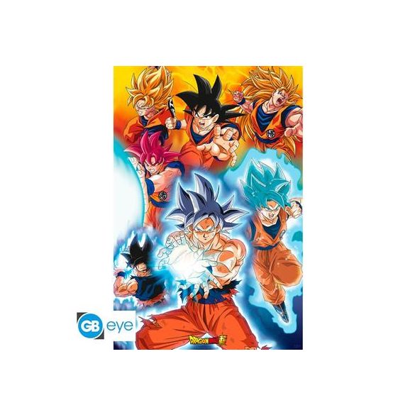 DRAGON BALL SUPER - Poster Maxi 91.5x61 - Goku's transformations-ABYDCO741