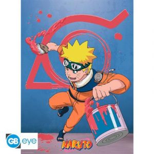 NARUTO - Poster Chibi 52x38 - Naruto & Konoha emblem-ABYDCO789