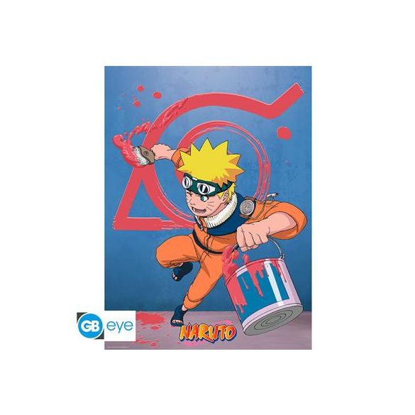 NARUTO - Poster Chibi 52x38 - Naruto & Konoha emblem-ABYDCO789