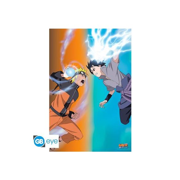 NARUTO SHIPPUDEN - Poster Maxi 91.5x61 - Naruto vs Sasuke*-ABYDCO495