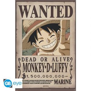 ONE PIECE - Poster Maxi 91.5x61 - Wanted Luffy New 2-ABYDCO583